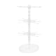 thumbnail image 4 of Soporte giratorio para exhibición de joyas, soporte para pulseras, torre para pendientes, soporte giratorio colgante. 3 niveles claros, 4 of 9