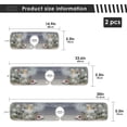 thumbnail image 3 of Coolnut Winter Angel Gifts Sink Splash Guard for Faucet 2 Packs Faucet Absorbent Mats, Christmas Tree Faucet Handle Drip Catcher Quickly Drying Mat for Kitchen Counter Bathroom, 14.9"x5.5", 3 of 7