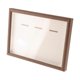 thumbnail image 1 of Marco de fotos coleccionable con caja de sombra para guardar medallas, de madera, elegante y decorativo. Color Nogal A4, 1 of 9
