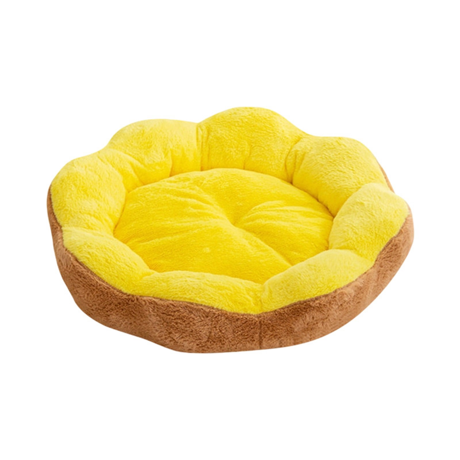 60x60x20 Inches Extra Large Flower Donut Dog Bed, Soft Round Plush Calming Bed for Cats Dogs, Warming Cat Bed Mat - Non- Machine Washable Pet Couch