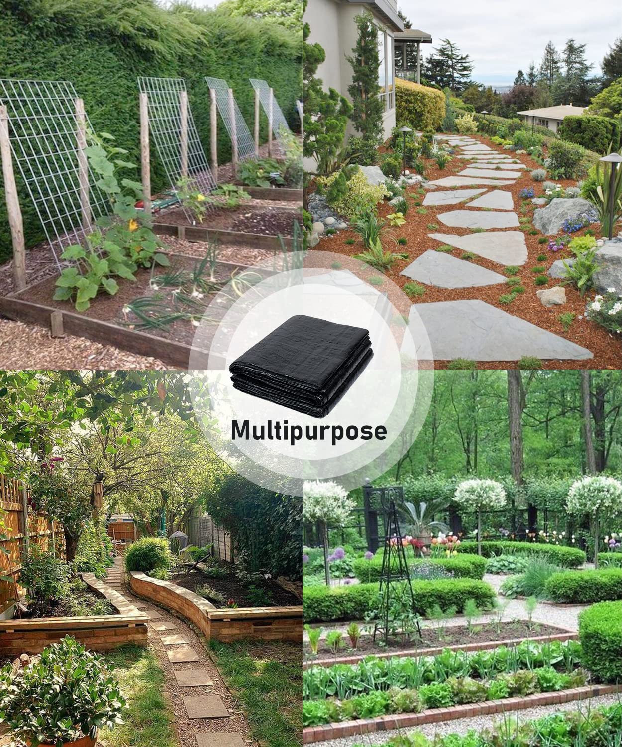 Buy 5ft x 30ft 5oz Heavy Duty Weed Barrier Landscape Fabric, Permeable