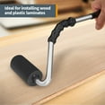 thumbnail image 3 of POWERTEC 14" Curved Handle J Roller, 1-1/2 Inch Diameter, 3 Inch Wide For Floor/Veneers Laminate Wall Coverings & Edge Banding Roller Tool with Rubber Roller (71011), 3 of 5