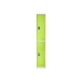 thumbnail image 1 of AdirOffice - Locker - 2 doors - 2 hooks - solid steel - green (pack of 4), 1 of 6