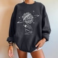thumbnail image 4 of Sudadera extragrande de lana de manga larga con cuello redondo y estampado de calavera para mujer Pompotops gfhjh16707, 4 of 5