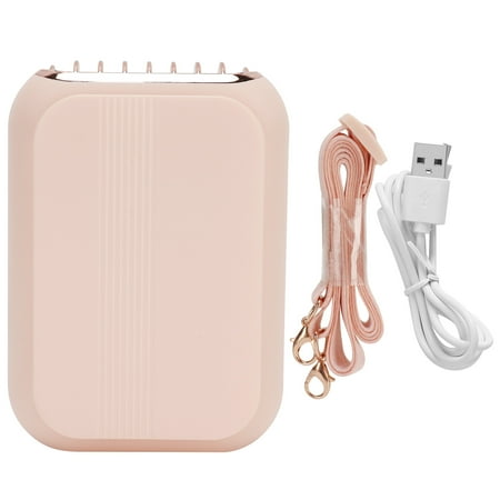 

USB Fan Bladeless Fan Desk Fan Neck Fan Walking For Fishing Camping Home Pink