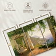 thumbnail image 6 of Elephant Stock View To The Amalfi Coast Wall Art - Horizontal Multi Panel Canvas - Living Room Wall Decor - Places Multi Panel - Beige And Gray Decor By Carl Frederic Aagaard - 57" x 36", 6 of 8