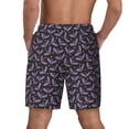 thumbnail image 4 of Goofa Bat Purple Printed Men's Swim Trunks Board Shorts Quick Dry Mens Swimming Trunks with Compression Liner,Breathable Fit Hawaii Beach Shorts-Small, 4 of 9