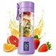 thumbnail image 1 of Vaso de licuadora portátil ZHAOCHENG púrpura 380 ml licuadora eléctrica USB mini licuadora para batidos, 1 of 5