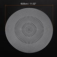 thumbnail image 2 of Unique Bargains 4Pcs Round Plastic Canvas Mesh Sheets 28cm / 11.02inch Circle Mesh Mat for Embroidery Knit Crochet Needlework, 2 of 6