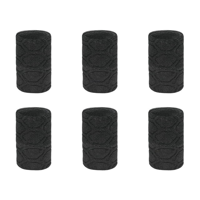 Muñequera Elástica de Algodón con Soporte para Baloncesto, Muñequeras para Gimnasio, Fitness, Levantamiento de Pesas, Tenis, Absorción del Sudor, Color Negro