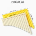 thumbnail image 3 of 18 Pipes Professional C Key Pan Flute Portable Panpipe Musical Instrument for Beginners and Teachers, 3 of 9