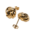 thumbnail image 2 of Aretes de Nudo LuckyLy Acero Inoxidable Baño Oro 18k Oro Rosa Plata UNITALLA, 2 of 8