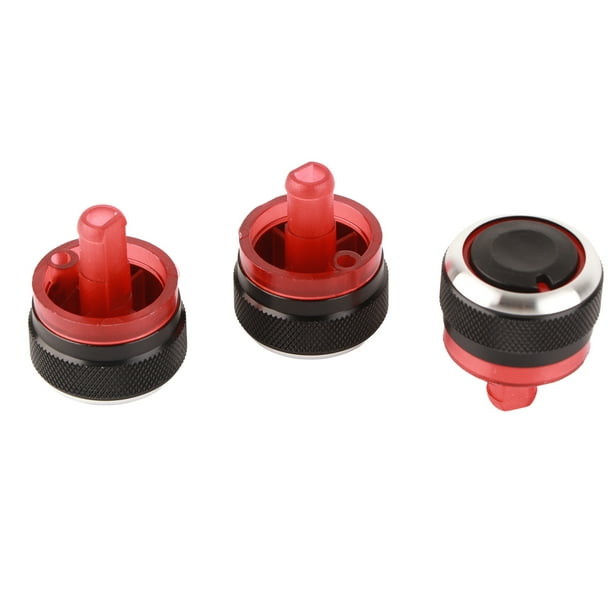 Perilla de control de clima, 3 piezas, interruptores interiores del aire acondicionado del automóvil, perilla de CA del automóvil, fiel a su promesa
