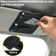 thumbnail image 4 of Auto Car Sun Visor Organizer, Multifunctional Auto Interior Accessories Storage Pocket Sun Visor Pouch for Card License Registration Document Pen Key Interior Accessories Pocket Organizer, 4 of 7
