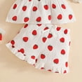 thumbnail image 4 of UngA Baby Clothes for Girls 3 6 12 18 24 Months 2T 3T 4T 5T Girls Outfits Short Sleeve Shorts Sweatsuit Outfits 2 Piece Clothing Set(White,6-12 Months), 4 of 5