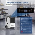 thumbnail image 4 of AVAHUM 160 Pints Commercial Dehumidifier with Pump for 1,200 sq. ft, Industrial Dehumidifier for Basements and Job Sites, 4 of 11