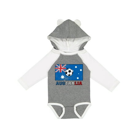 

Inktastic Australian Soccer Gift Baby Boy or Baby Girl Long Sleeve Bodysuit