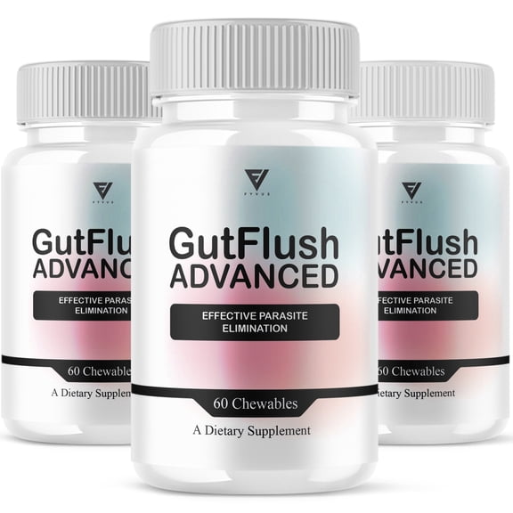 (3 Pack) Gut Flush Premium Probiotic Supplement, GutFlush Pills (180 Tablets)