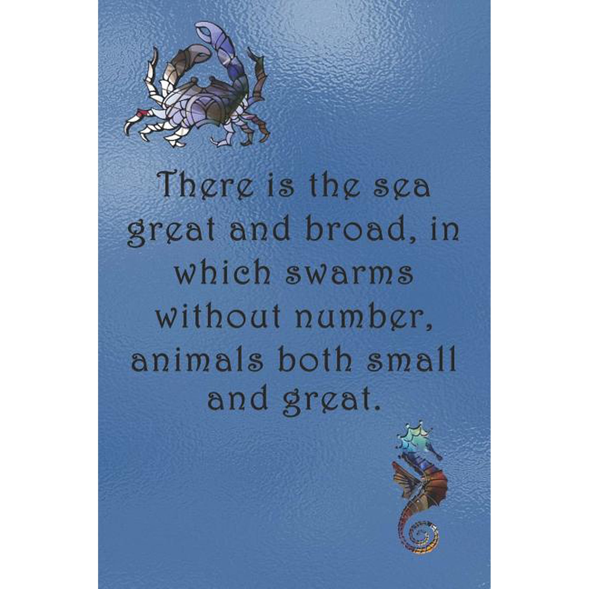 There is the sea great and broad in which swarms without number animals both small and great.: Dot Grid Paper (Paperback)