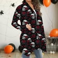 thumbnail image 5 of Guieoi Jackets for Women under $10.00 Women's Long Sleeve Fashion Casual Halloween Printed Blouse Coat Multicolor Black*Friday/Cyber*Monday, 5 of 7