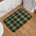 thumbnail image 6 of Crystal Velvet Floor Mat 23.6x15.7in Square Lock Edge Easy Cleaning Using Woven Technique Corrosion Resistant Bottom Drop Plastic Springgreen Buffalo Plaid Check Tartan Scotland_41650_4, 6 of 7
