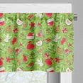 thumbnail image 5 of Ambesonne Christmas Valance & Curtain, Xmas, 55"x24", Apple Green Red, 5 of 6