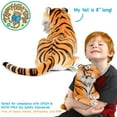 thumbnail image 3 of Arrow the Tiger - Squeeze Me! | 17 Inch Stuffed Animal Plush | By TigerHart Toys, 3 of 6