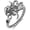 Octopus, variant on Stainless Steel Spinner Ring - Gothic Punk Vintage Fidget Anxiety Relief Adjustable Open Ring Anti-Allergy Retro Engraved Decorative Jewelry for Women