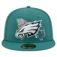 thumbnail image 2 of Men's New Era Midnight Green Philadelphia Eagles State Stitch 59FIFTY Fitted Hat, 2 of 5