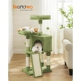 thumbnail image 2 of Rascador Cat Tree Feandrea Cat Tower Plush para condominios, color verde, 2 of 7