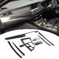 thumbnail image 1 of Strip 9pcs Carbon Fiber Car Interior Decor Trim Kit Fit for 5 Series F10/F18 LCI 10-16 without Auto Start/Stop Button RHD, 1 of 8