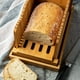 thumbnail image 4 of Cortadora de pan para pan casero – Tabla de cortar pan de madera con soporte para migajas – Cortador de pan plegable y compacto – Rebanadas finas o gruesas Sailing Electrónica, 4 of 5
