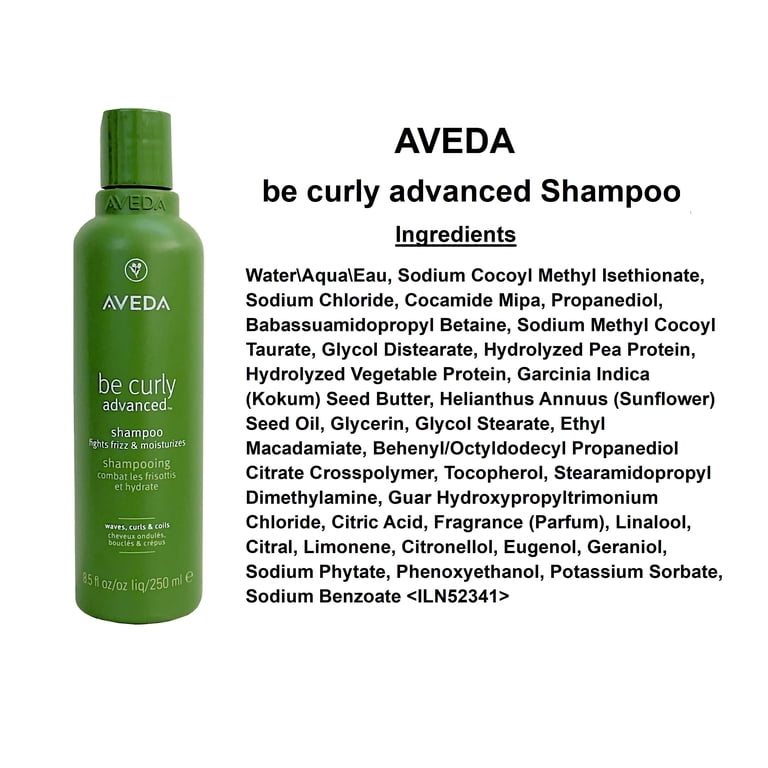 Aveda Be Curly Advanced Shampoo, 8.5 oz, sulfate-free for curly