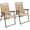 thumbnail image 1 of Homall 2-Piece Beige Folding Sling Chair Set for Patio, Deck, Camping & Poolside Use, 1 of 7