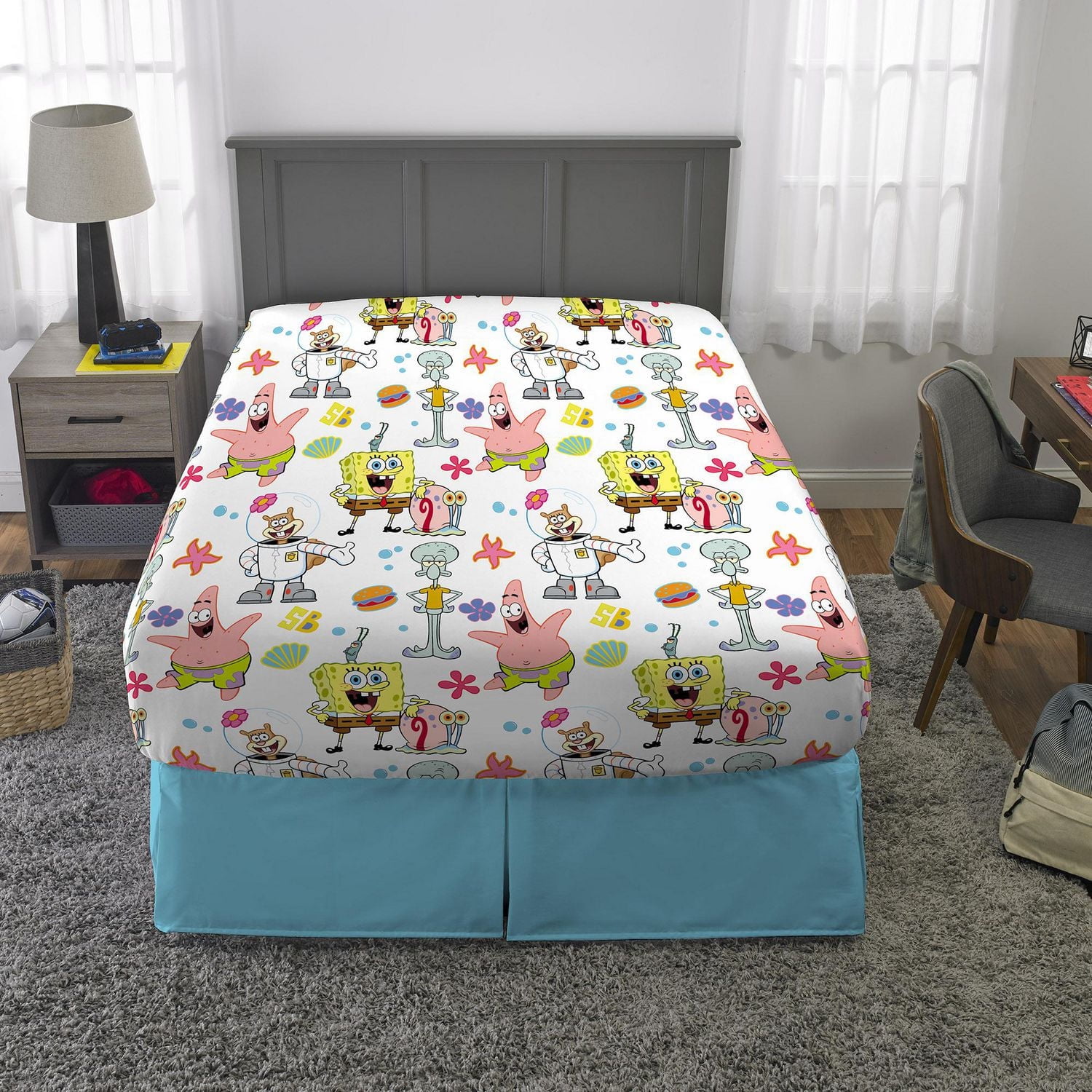 Ensemble de drap D SpongeBob "Underwater Treasure" Ensemble de drap D SpongeBob