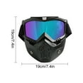 thumbnail image 3 of Windproof Ski Goggles with Removable Face Mask - Anti-Fog Anti-Scratch UV Protection Lens for Snow Sports and Outdoor Riding, 3 of 9
