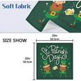 thumbnail image 7 of Dreamtimes St Patrick's Day Clover Cloth Napkins Set of 6, Oversized Washable Reusable Polyester Dinner Table Napkins for Family, Restaurant, Party Decor, 20 x 20 Inch, 7 of 7