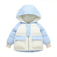 thumbnail image 2 of KYAIGUO Kids Toddler Boys Girls Winter down Puffer Outerwear Jacket Baby Autumn Winte Warm Hooded Jacket Zipper Up Cute Thermal Little Big Girls Snow Coat,Size 1-9T, 2 of 7