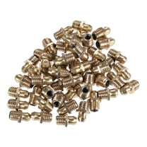 50 Pcs M8x1.25 Grease Nipple Fitting Straight 180 Degree Angle Brass Grease Zerk Fitting Adapter for Car