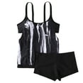 thumbnail image 2 of Warop Women's Tankini Swimsuit, Modest Full Coverage 2-Piece with Colorful Print, Plus Size Bathing Suit for Beach and Pool Vacation, 2 of 4