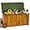 Natural, variant on Outvita Outdoor Wood Storage Bench, Wooden Large Deck Box with Seating & Armrest, Waterproof Patio Organizer Loveseat for Garden Porch Deck Backyard Poolside, Natural