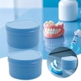 thumbnail image 2 of HBFAGFB Denture Bath Case Cup Box Holder with Strainer, Travel Soak Storage Container for Cleaning, 2 of 3
