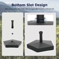 thumbnail image 6 of Alpha Joy Outdoor Patio Stable Fillable Umbrella Base Stand for 1.5''/1.9'' Umbrella Pole, Black, 6 of 7