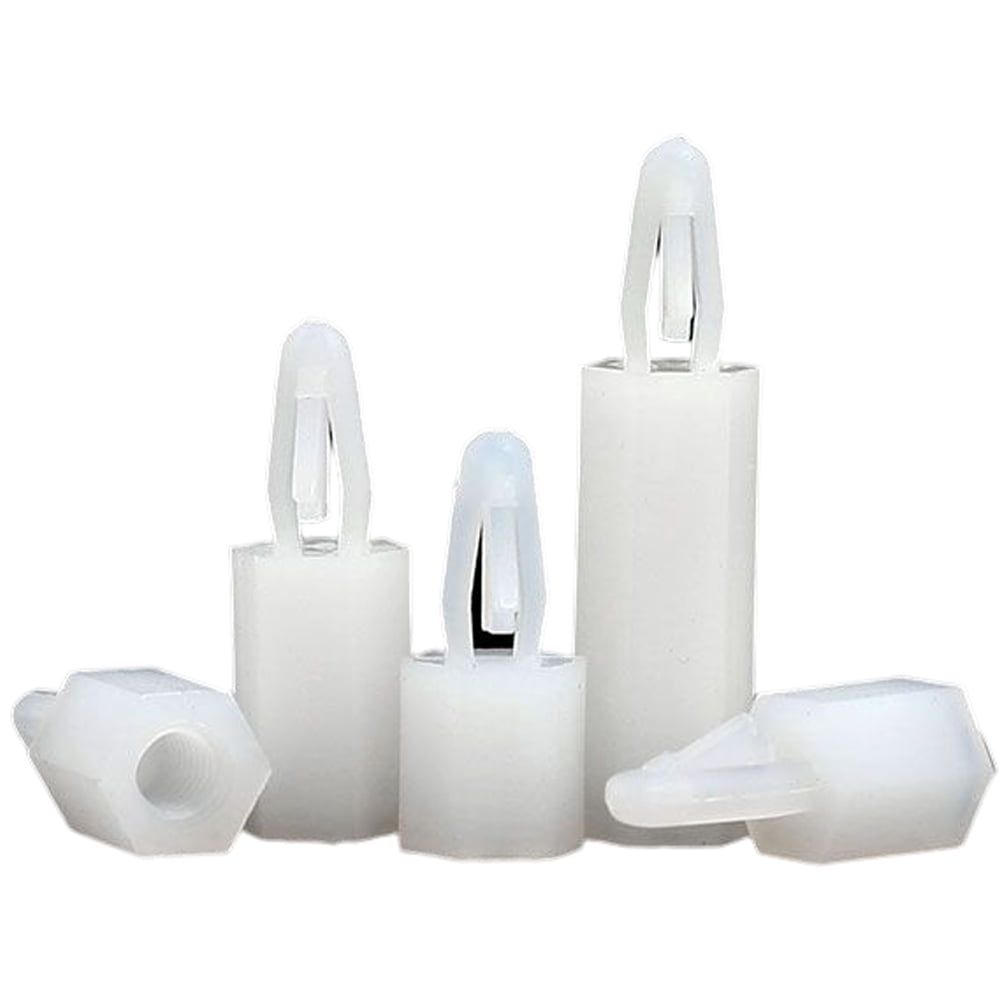 100pcs Button-type hexagonalnylon spacer column M4x9mm