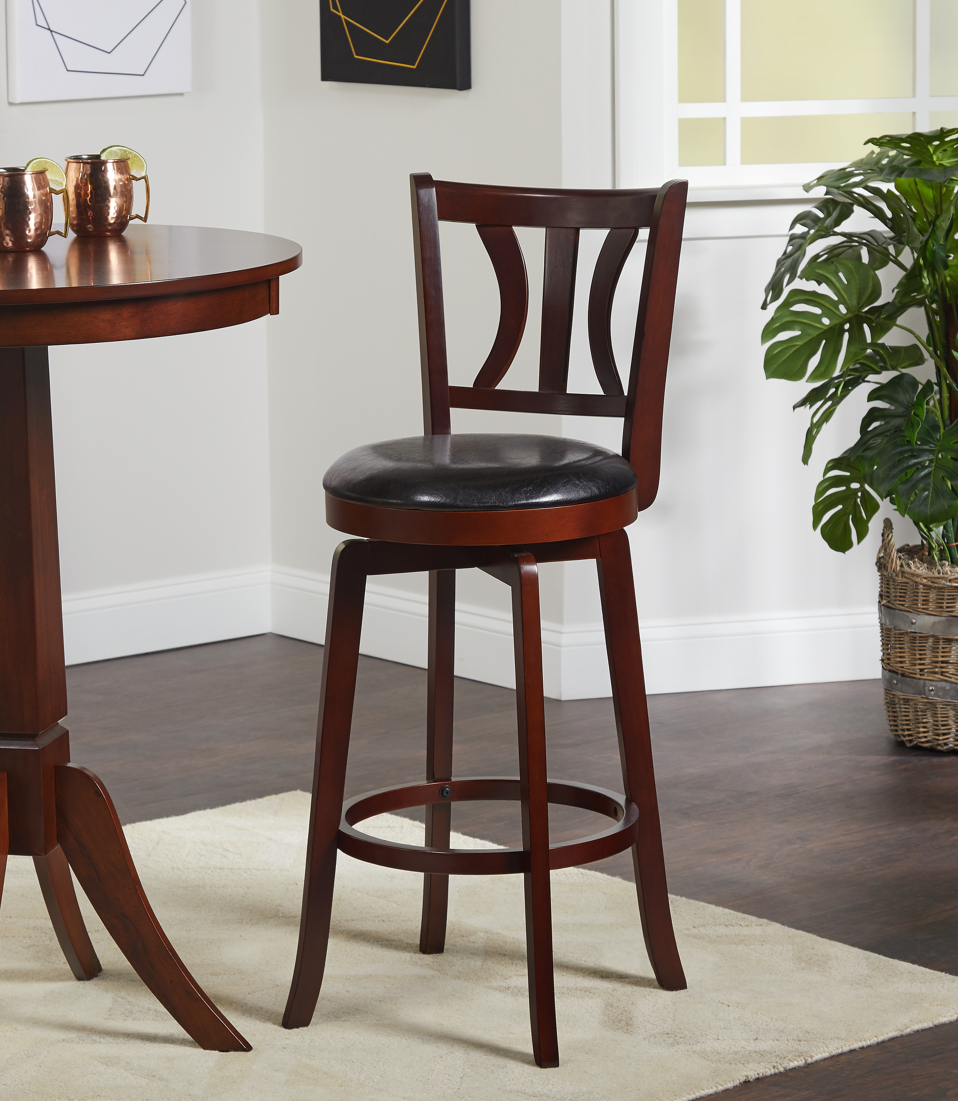 Houston Swivel Barstool 30", Multiple Colors