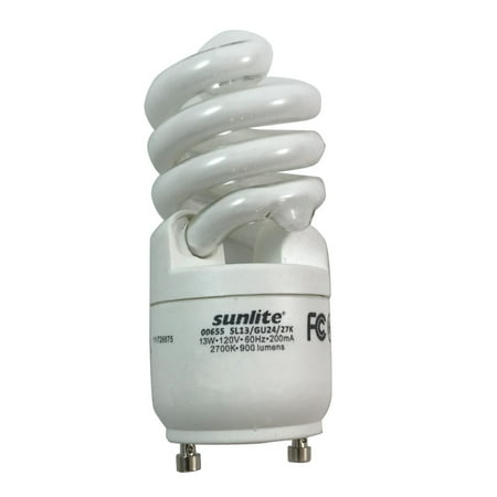 SUNLITE 13W 120V GU24 WW CFL Mini Twist Light (Best Cfl Light Bulbs)