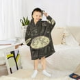 thumbnail image 6 of BZSMCE Wearable Blanket Hoodie Fashion Lunar Cosmos Home Wear, 6 of 7