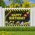 thumbnail image 7 of Construction Themed Happy Birthday Banner Background Backdrop Party Supplies Decorations for Kids Birthday Party Photography Props Birthday Decoration Event Decor, 7 of 7