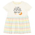 thumbnail image 3 of Inktastic I Love My Big Sis to the Moon and Back Girls Baby Dress, 3 of 5