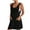 Black, variant on Ahuyic Womens Summer Casual Dress,Womens Plus Size Dress,Womens Casual Solid Color Tie Button Sleeveless Camis Dress,Wine,M